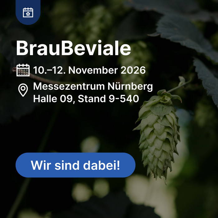 BrauBeviale: November 20–12, 2026, Nuremberg Exhibition Center, Hall 09, Booth 9-540. We’ll be there!